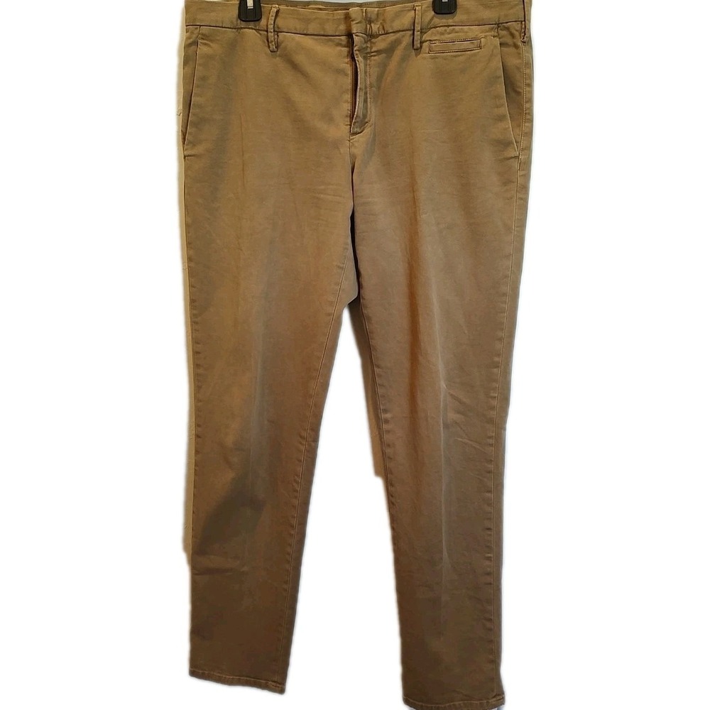 Prada Mens Tight Fit Khaki Chino Pants‎ Italy Designer Trousers Size 54 US 38x33